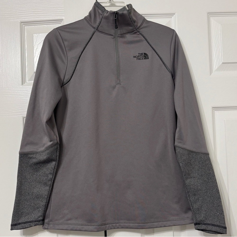 North Face Women's Cinder 100 1/4 Zip Pullover Gray Size Medium